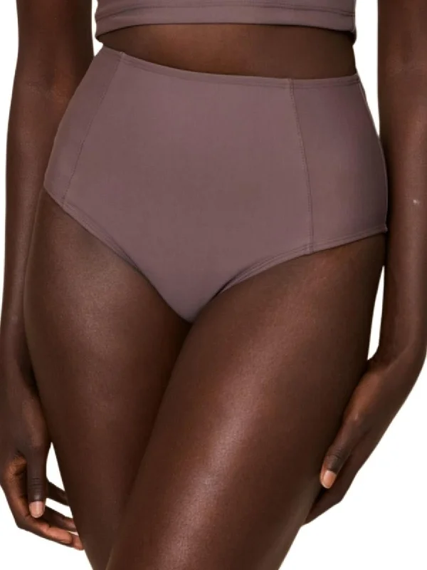 High - waisted bikini for a retro and tummy - flattering lookSantiago High Bottom Dark Taupe High - waisted bikini for a retro and tummy - flattering lookSantiago High Bottom Dark Taupe