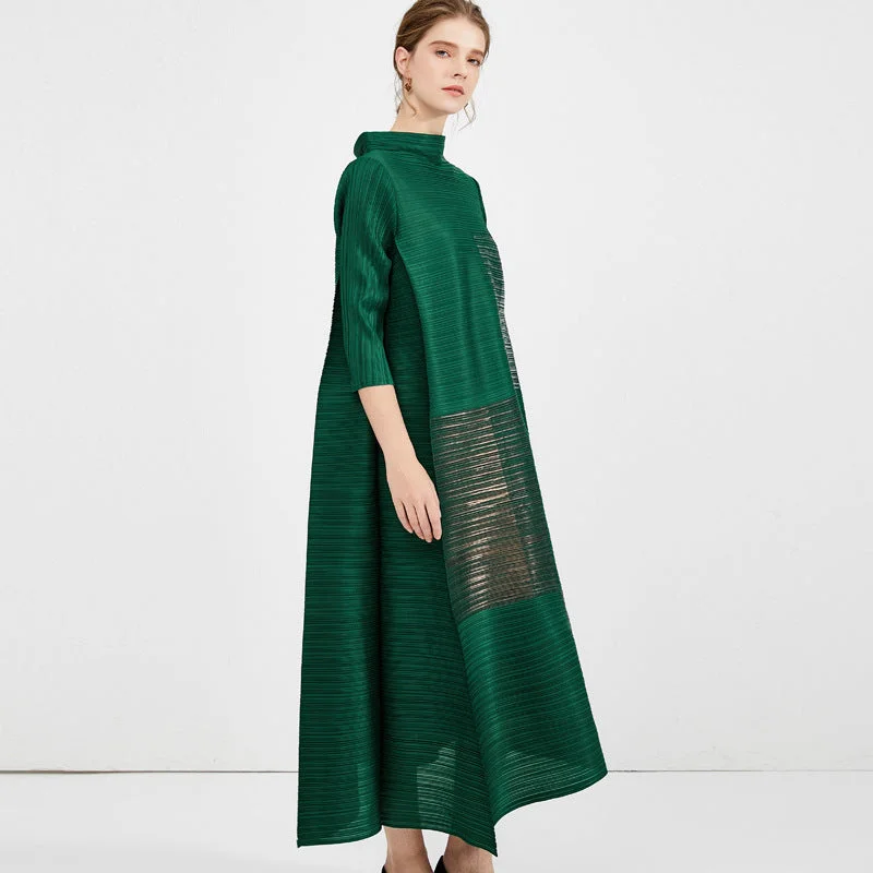 Maxi dresses with a belted empire waist for a more defined and flattering silhouette Maxi dresses with a belted empire waist for a more defined and flattering silhouette Miyake Pleated Turtleneck Maxi Dress